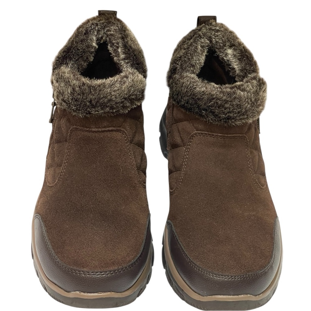 💥SALE💥SKECHERS BROWN RELAXED FIT GIRL CRUSH  BROWN  ANKLE BOOTIES NWOTS SZ 9 EUC - Picture 7 of 13